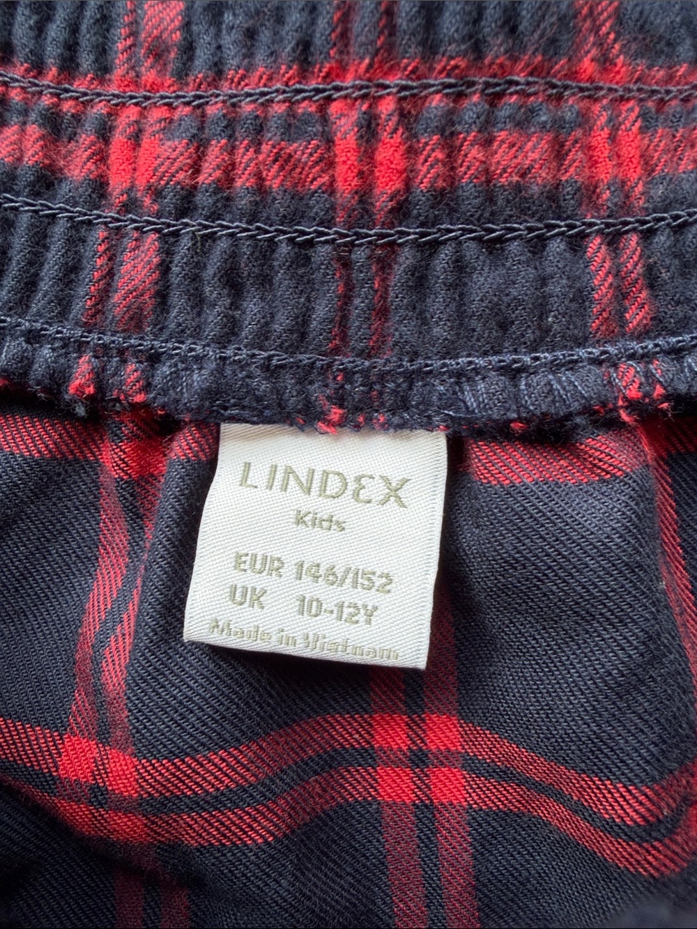 Girls Navy & Red Plaid Peplum Top with Tiered Skirt – Cute Casual Set - Picture 4 of 4